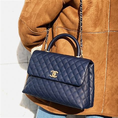 chanel large top handle flap bag|Chanel flap bag agneau.